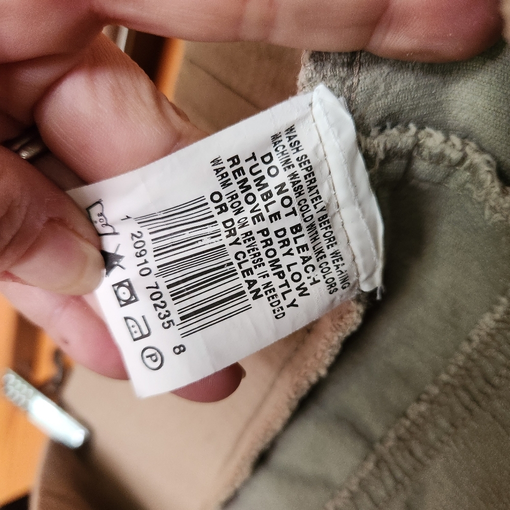 Motherhood Maternity Tan Corduroy Pants Stretch Bootcut Loose Relax Sz XL X 31" - Picture 10 of 10